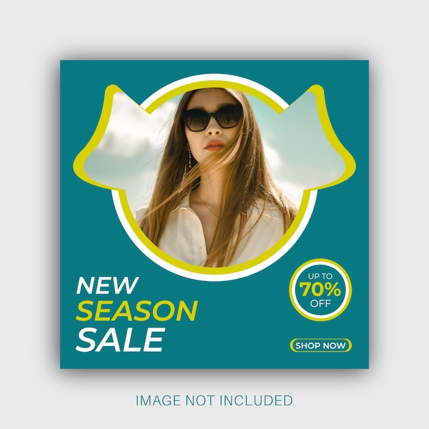 Special fashion sale instagram post template