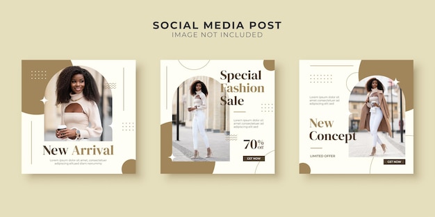 Special fashion sale social media post template