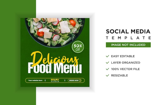 Special fresh food social media banner