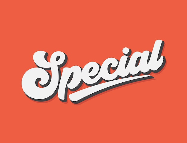 Special lettering editable text illustration