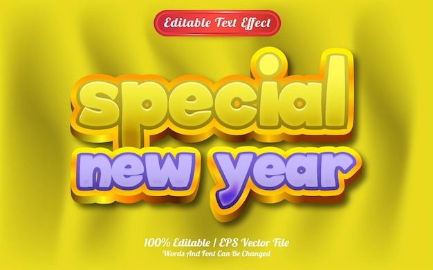 Special new year text effect