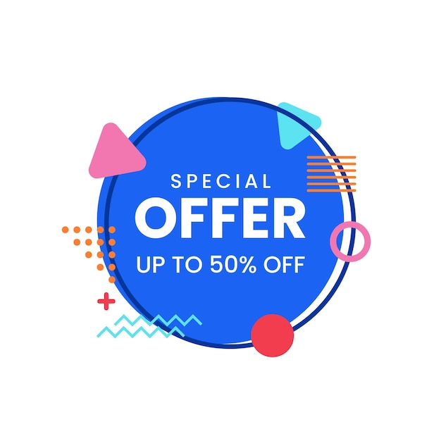 Special offer banner, vector illustration