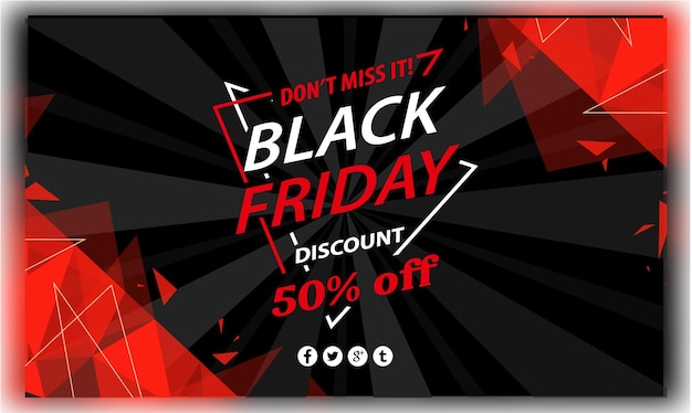 Special offer Black Friday Banner design