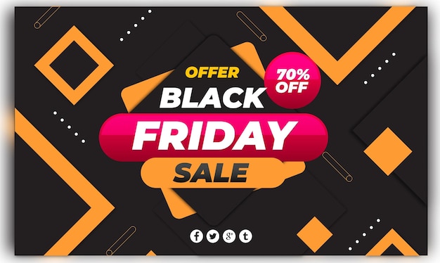 Special offer Black Friday Banner design