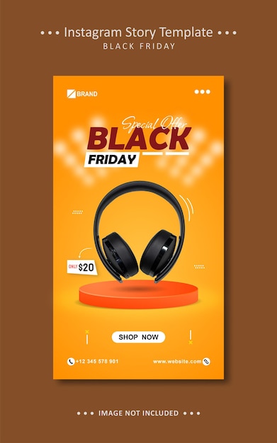 Special Offer Black Friday Flyer Instagram Facebook Story Template