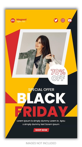 Special offer Black friday instagram story template