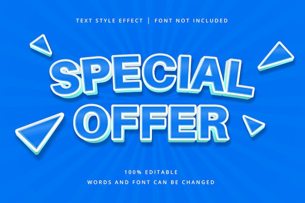 Special Offer Editable Text Effect