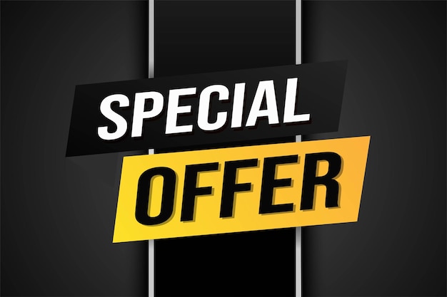 Vector special offer final sale tag banner design template for marketing special offer promotion or retai