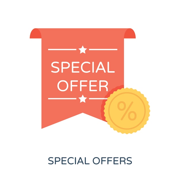 Special Offer Flat Vector Icon