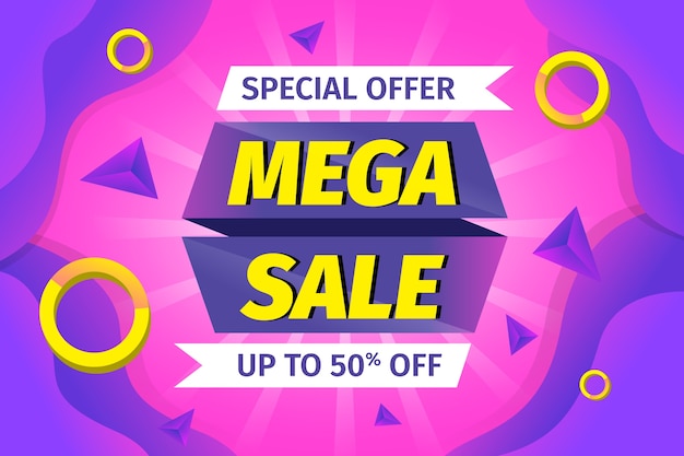 Special offer mega sale background