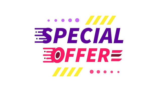 Special offer modern sale banner design template