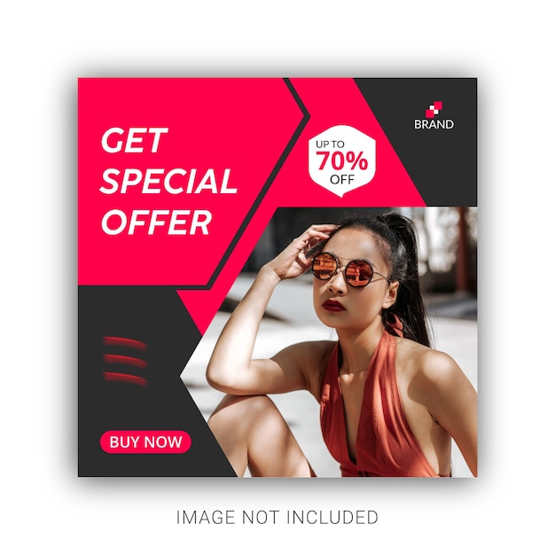 Special offer social media post template design