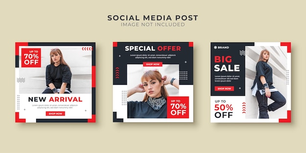 Special offer social media post template