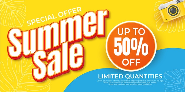 special offer summer sale promotion