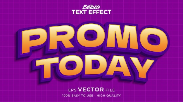 Special Promo Sale banner editable text effect with comic style