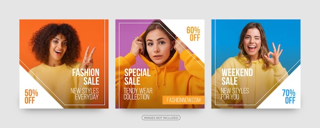 Special sale social media post templates