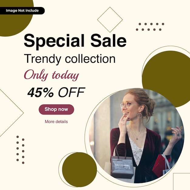 Special sale template vector design