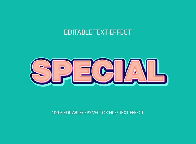 Special style text effect