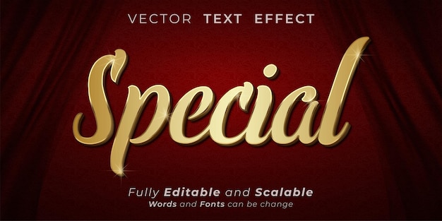 Special text effect Editable three dimension text style