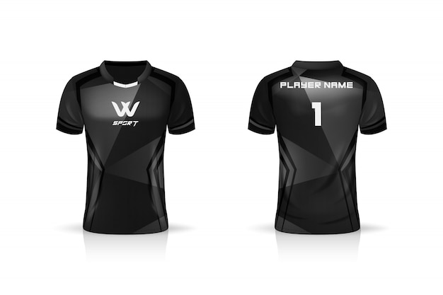 Specification Soccer Sport , Esport Gaming T Shirt Jersey template.  uniform .  Illustration 