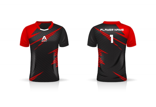 Specification Soccer Sport , Esport Gaming T Shirt Jersey template. uniform . 