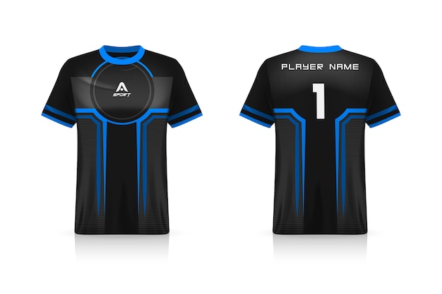 Specification Soccer Sport , Esports Gaming T Shirt Jersey template. uniform . 