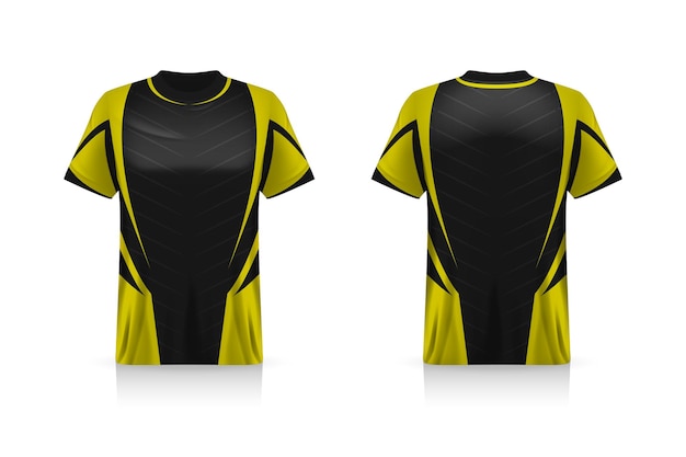 Specification Soccer Sport mockup , Esports Gaming T Shirt Jersey template. mock up uniform . Vector Illustration design