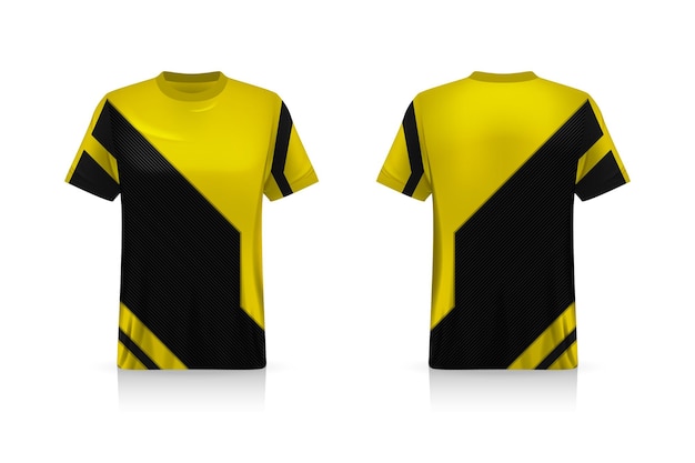 Specification Soccer Sport mockup , Esports Gaming T Shirt Jersey template. mock up uniform . Vector Illustration design