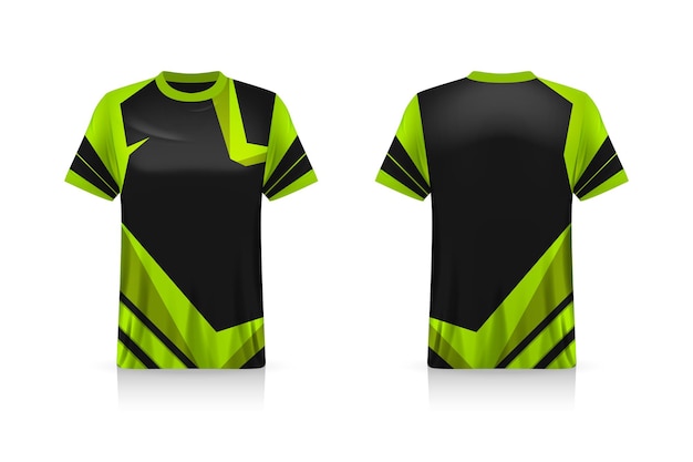 Specification Soccer Sport mockup , Esports Gaming T Shirt Jersey template. mock up uniform . Vector Illustration design