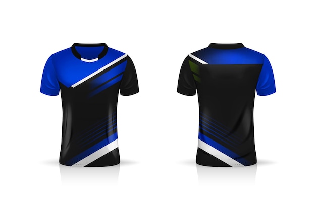 Specification Soccer Sport mockup , Esports Gaming T Shirt Jersey template. mock up uniform . Vector Illustration design