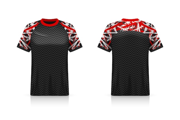 Specification Soccer Sport mockup , Esports Gaming T Shirt Jersey template. mock up uniform . Vector Illustration design