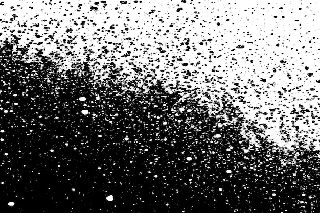 Speckled Black and White Texture on White Background