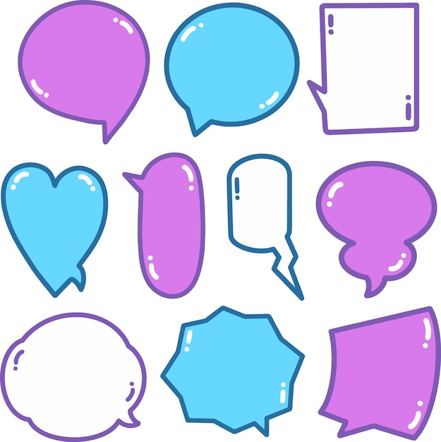 Speech Bubble Doodle Illustration