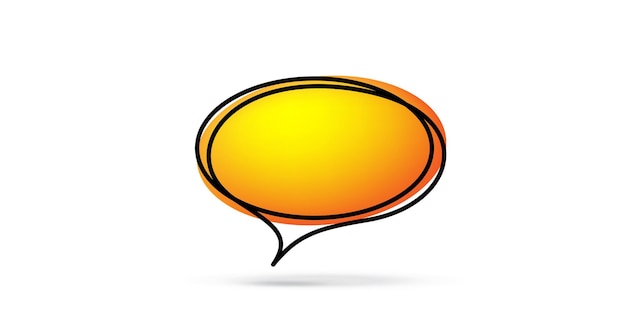 Speech bubble icon illustration for your text