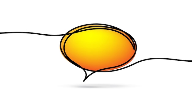 Speech bubble icon illustration for your text