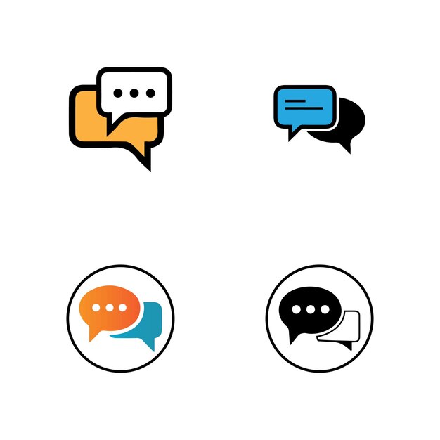 Speech bubble icon vector illustration