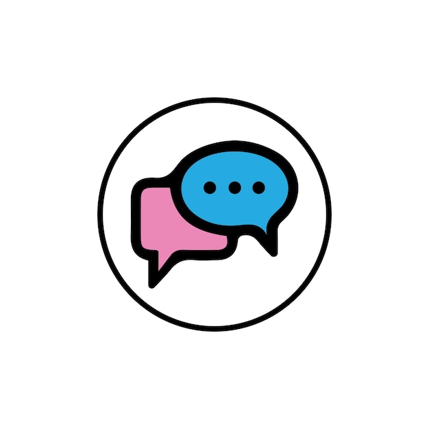 Speech bubble icon vector illustration