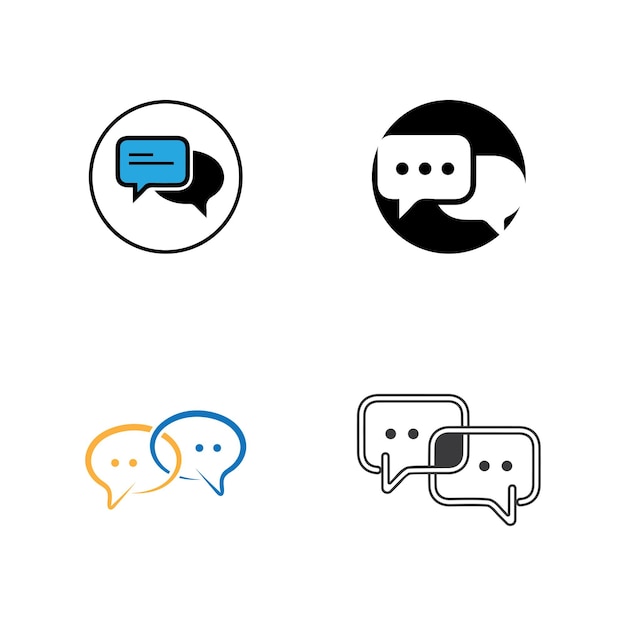 Speech bubble icon vector illustration