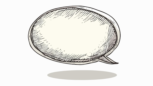 Vector speech bubble round shape vector illustration