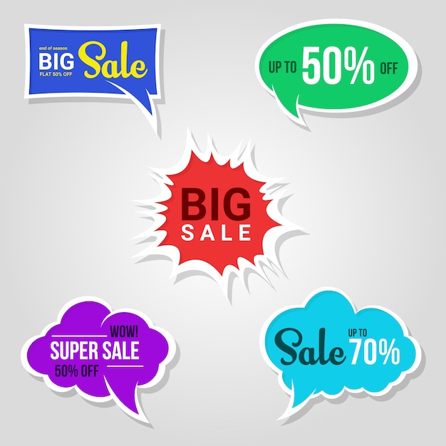 Speech bubble sales tag