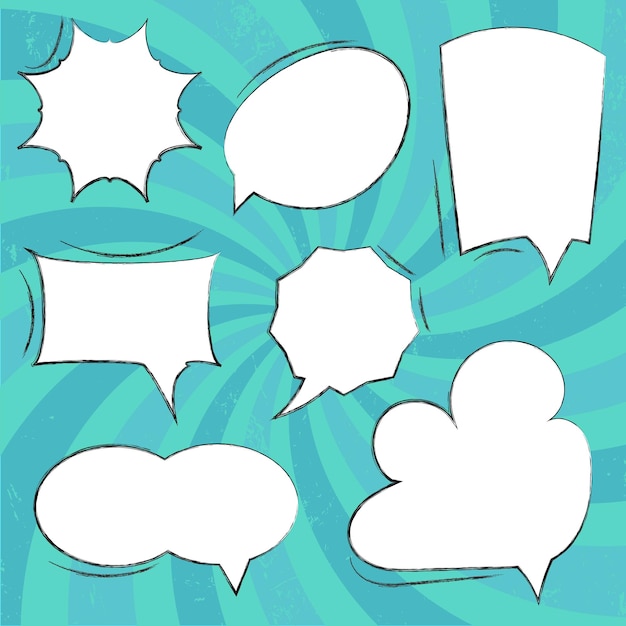 Speech bubbles in vector illustration