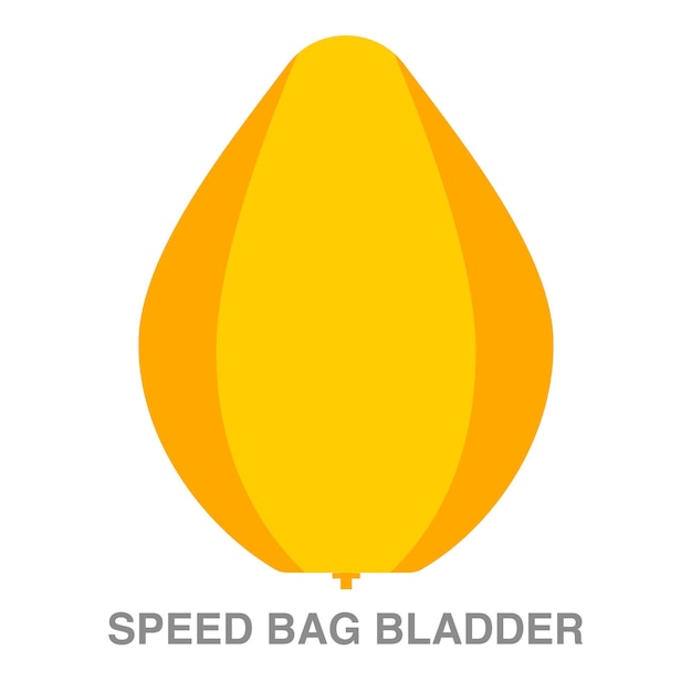 Speed bag bladder illustration on transparent background