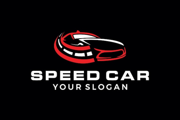 Speed Car Logo, Auto mobile , Car and way logo Design