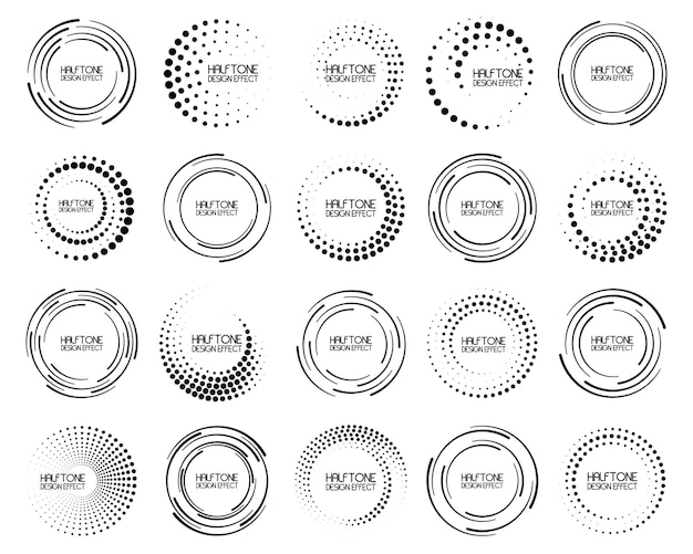 Speed lines in circle form. Geometric art