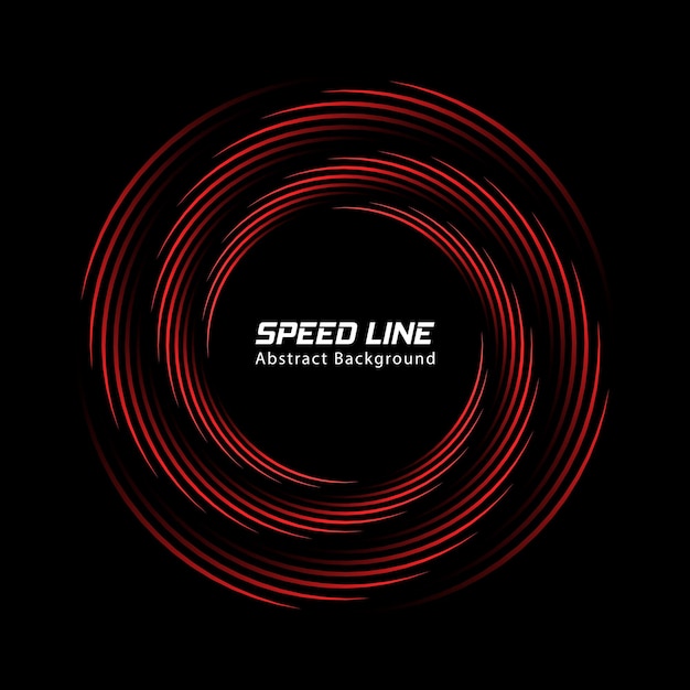 Speed lines in circle form Technology round Logo Circular Design element