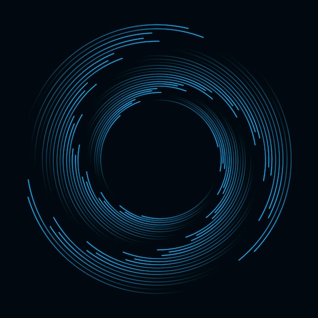 Speed Lines in Circle Form.