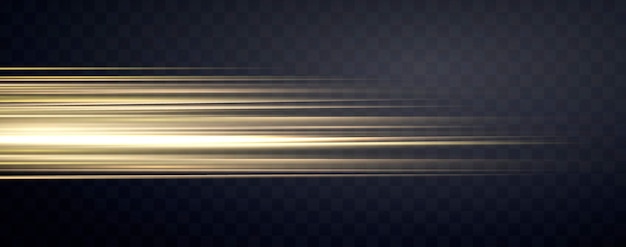 Vector speed rays velocity light neon flow zoom in motion effect gold glow speed lines colorful light