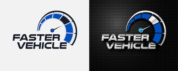 Speed rpm logo design for automotive