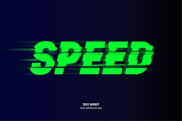 Speed text effect