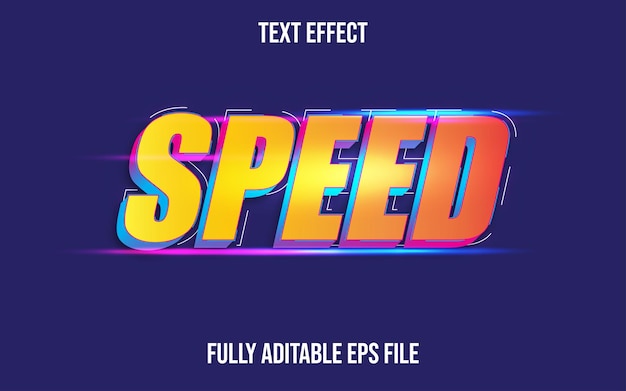 SPEED TEXT EFFECT